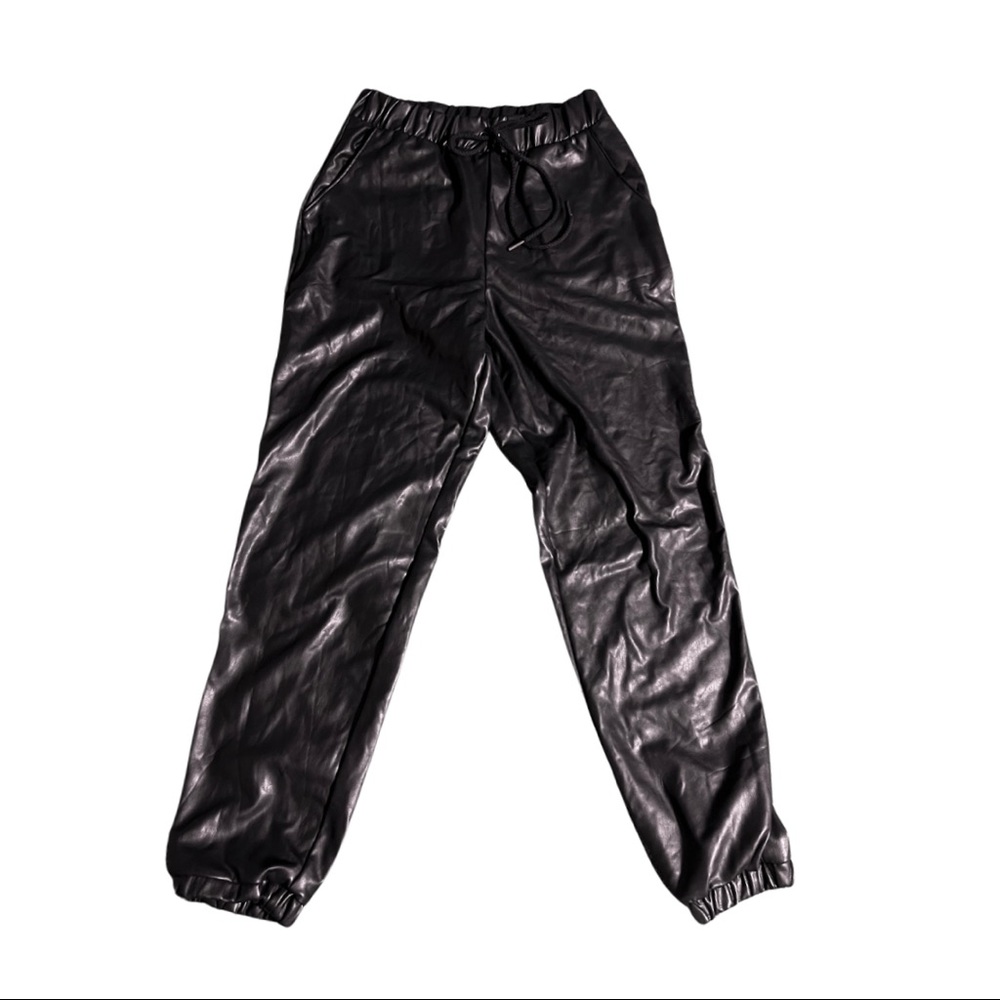 Leather Joggers